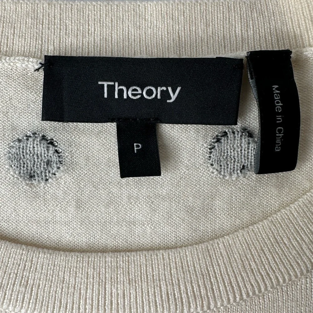 Theory Polka Dot Sweater. Size P